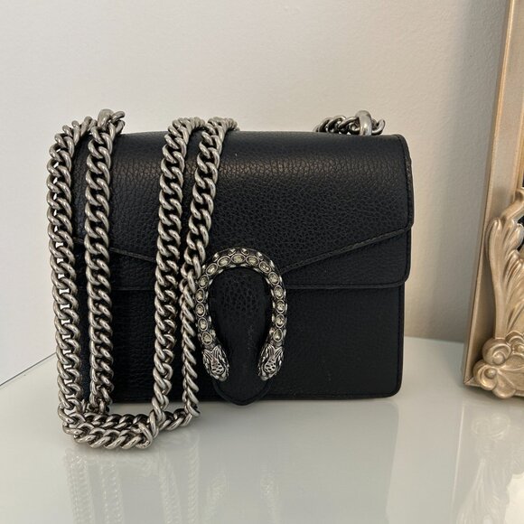 Gucci Black Pebbled Leather Small Dionysus - Picture 4 of 4